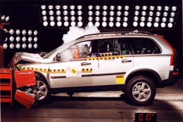Краш тест Volvo XC90 (2003)
